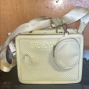 Steve Madden Cream Crossbody Bag with Pouch
